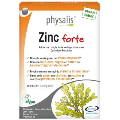 Afbeelding van Physalis Zinc Forte (30 Tabletten)