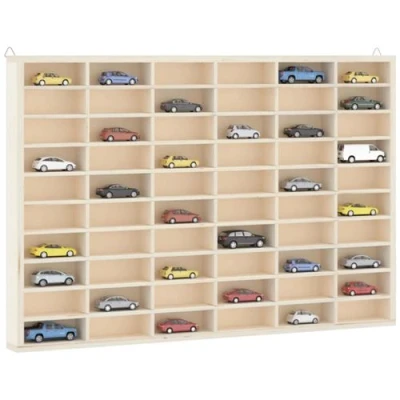 Image de vidaXL Vitrine de collection en bois avec 60 compartiments4017378