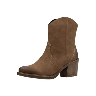 Afbeelding van Rieker Cowboylaarzen cognac Nubuck Dames Maat 36