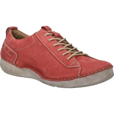 Afbeelding van Josef Seibel Fergey Sportieve veterschoenen, Dames, Maat: 39, Hibiscus Leer
