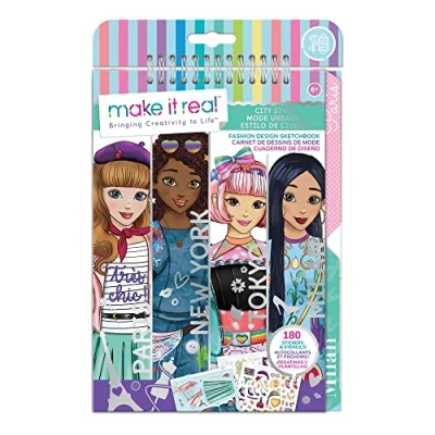 Afbeelding van Make it Real Fashion Design Ontwerpboek: City Style