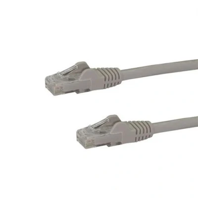 Image de StarTech.com Câble réseau Cat6 Gigabit UTP sans crochet cordon Ethernet RJ45 anti accroc M/M de raccordement 5 m gris