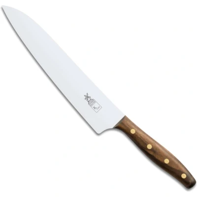 Afbeelding van Robert Herder K Chef Koksmes RVS Lichte Ronding Lemmet 22.5 cm Heft Walnoothout