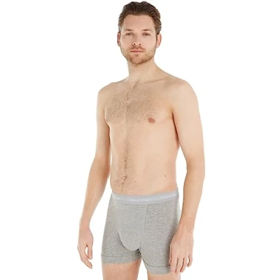 Image de Calvin Klein Lot de 3 boxers pour homme, gris chiné, taille S, Grey Heather, S