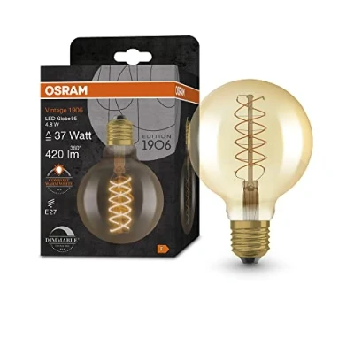 Afbeelding van OSRAM vintage 19 6 LED lamp, goudtint, 4,8W, 42 lm