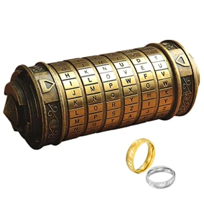 Afbeelding van Cryptex Puzzel Dozen Da Vinci Code Mini Lock Met Verborgen Vakken Verjaardag Valentijnsdag Mysterieuze verjaardagscadeaus voor familie en vrienden