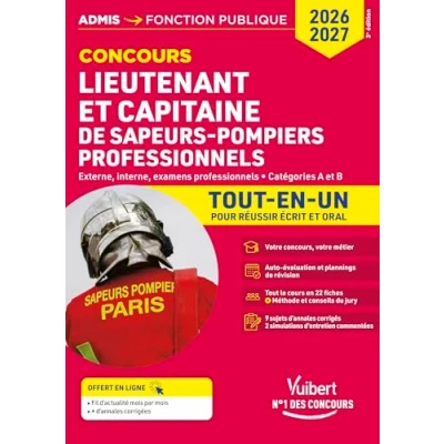Afbeelding van CONCOURS LIEUTENANT ET CAPITAINE DE SAPEURS POMPIERS PROFESS