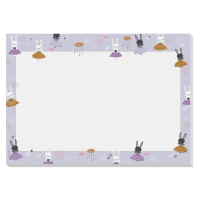Afbeelding van SIGEL HO920 Sous main papier Ballerines lilas/pourpre/bleu clair/jaune doré A3 sans date neutre au niveau de la langue 30 feuilles certification FSC