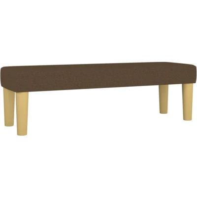 Afbeelding van Bankje 100x30x30 cm stof donkerbruin