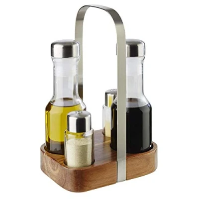Afbeelding van Menage Set compleet wood 15 5x12xh24 5 cm