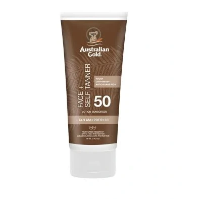 Afbeelding van Australian Gold SPF 50 Face with Self Tanner Crème 88ml