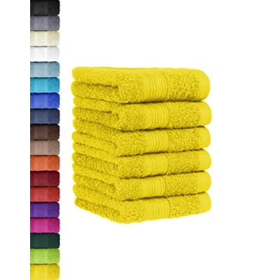 Afbeelding van 6 dlg. Set gastendoekjes in vele kleuren, 100% katoen, pak van 30 x 50 cm