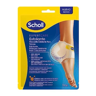 Image de Scholl Expert Care Masque exfoliant pour talons cliniquement vérifié éliminer les peaux sèches et durcies, 1 paire