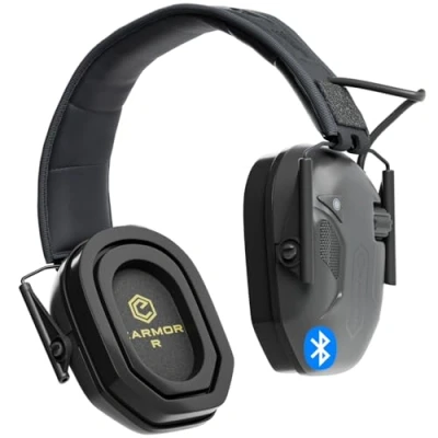 Afbeelding van Earmor M300T Elektronische gehoorbescherming hoofdtelefoon met bluetooth voor jacht en schieten, geluidsisolatie, dynamische ruisonderdrukking, SNR 29 dB, zwart