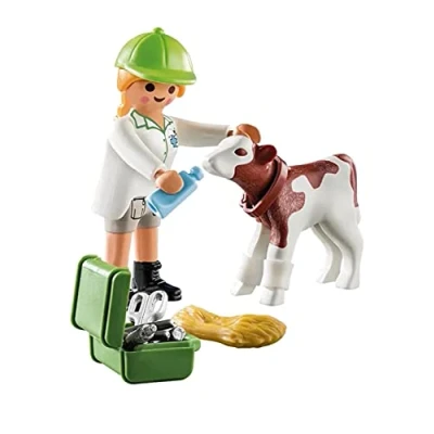 Afbeelding van PLAYMOBIL Special Plus 70252 Dierenarts met kalf
