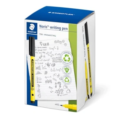 Afbeelding van STAEDTLER Noris 307 9 CT50 balpen, zwart, 50 stuks