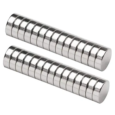 Afbeelding van 25 stuks neodymium magneten 6 x 3 mm sterke ronde N52 NdFeB permanente voor knutselen, whiteboard, magneetbord