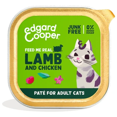 Afbeelding van Edgard&amp;Cooper Adult Paté 85 g Kattenvoer Lam&amp;Kip