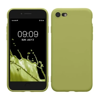 Afbeelding van kwmobile telefoonhoesje geschikt voor Apple iPhone SE (2022) / (2020) 8 7 Hoesje smartphone Precisie camera uitsnede In vintage groen