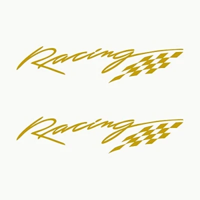 Afbeelding van Autodomy Racing Sport Tuning JDM OEM Stickers Autostickers 2 stuks voor auto Autosticker (Goud)