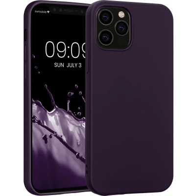 Afbeelding van kwmobile telefoonhoesje geschikt voor Apple iPhone 12 / Pro Hoesje smartphone Back cover in metallic braam