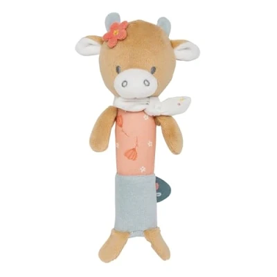 Afbeelding van Nattou Koe Mila Knuffel met Pieper 20 cm Donker Warm Beige