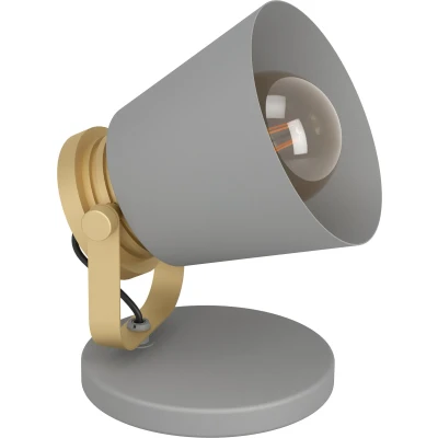 Afbeelding van EGLO Twicken Tafellamp E27 19,5 cm Grijs/Goud Staal