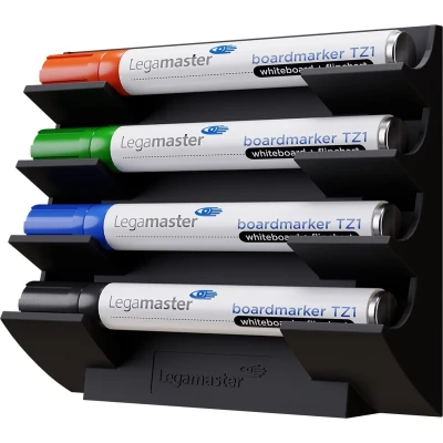 Afbeelding van Legamaster whiteboard markerhouder zwart