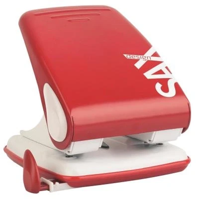 Image de Sax design perforatrice 518 «xl» 40 feuilles couleur rouge 0 13
