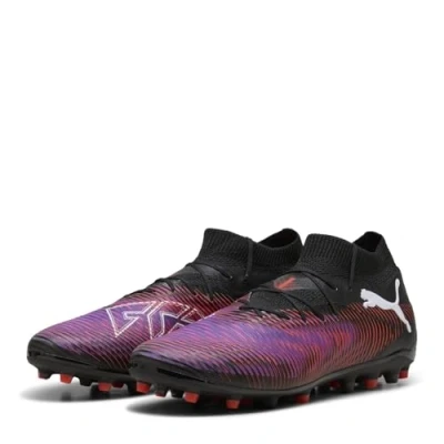 Afbeelding van Puma Future 8 PRO MG Voetbalschoenen met kunststof noppen, Heren, Maat: 41, Black/white/glowing red Kunststof/ textiel