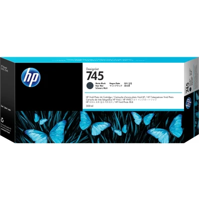 Afbeelding van HP 745 Inkt Cartridge Mat Zwart 300 ml