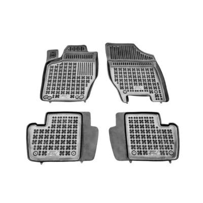 Afbeelding van REZAW PLAST 201206 Vloermatset Rubber voor en achter 3 Zwart Op maat gemaakt PEUGEOT: 307 Estate, Hatchback, CITROËN: C4 I Hatchback