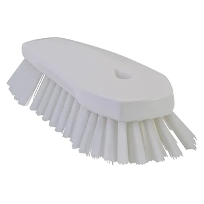Afbeelding van Vikan Work Brushes Large Ergonomic brush Polyester Fiber, Hard, With Wide Outstanding Fiber 250x120x60mm White