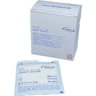 Afbeelding van MaiMed non woven steriele gaascompressen 10cm x 50 stuks 8 laags
