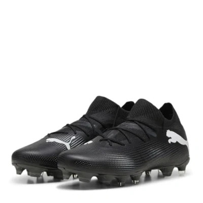 Afbeelding van Puma Future 7 Match FG/AG Voetbalschoenen met kunststof noppen, Heren, Maat: 39, Black/white Textiel/ synthetisch