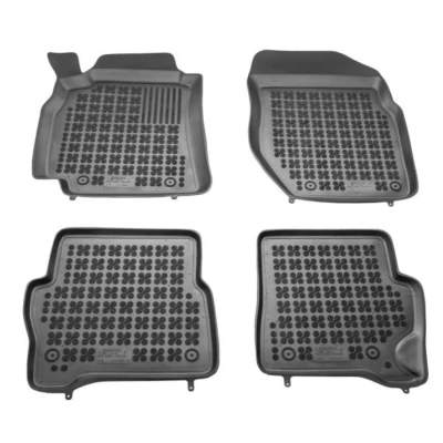 Afbeelding van REZAW PLAST 201813 Vloermatset Rubber voor en achter Zwart NISSAN: Almera II Hatchback