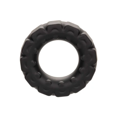 Afbeelding van CalExotics Alpha Liquid Silicone Prolong Tread Ring Zwart