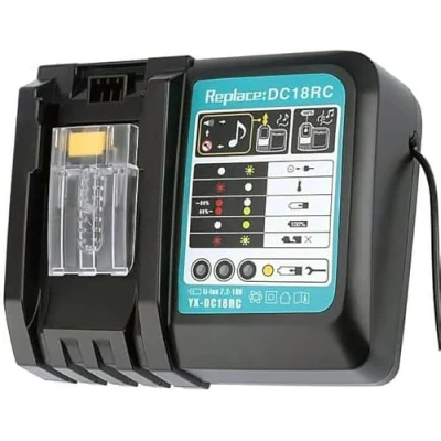 Afbeelding van CYDZ® Vervanging voor Makita BL1860 BL1850 BL1840 BL1830 BL1440 BL1430 BL1415 BL1815 Lithium Ion acculader 18V