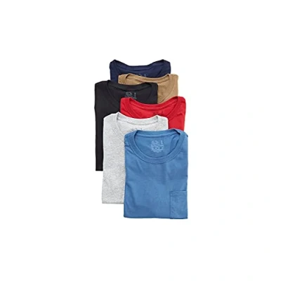 Afbeelding van Fruit of the Loom Pocket T shirt multipack ondergoed heren, Set van 6 tanktops zwart/grijs, XXL