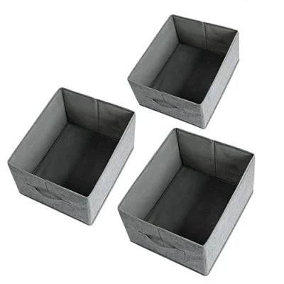 Afbeelding van AiQInu 3 stuks opvouwbare kledingrekken van hard polyethyleen voor het opbergen ondergoed, sokken, T shirts, stropdassen, sjaals