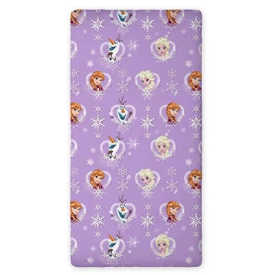 Afbeelding van Disney Frozen Hoeslaken Elsa Anna Olaf Eenpersoons 90 x 190 cm Katoen