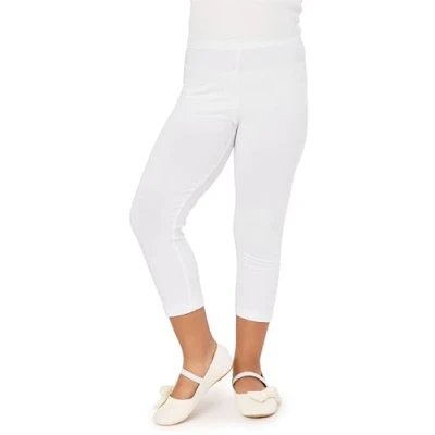 Afbeelding van Merry Style Meisjes Leggings Sport Vrijetijdsbroek Capri Katoen MS MS10 226 LE Wit 140