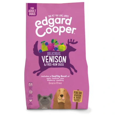 Afbeelding van Edgard&amp;Cooper Delicious Venison Adult Hert&amp;Eend&amp;Appel Hondenvoer 2.5 kg Graanvrij