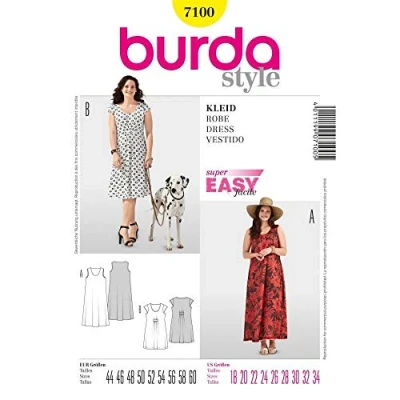Afbeelding van Burda Naaipatroon 7100 Jurk in variaties