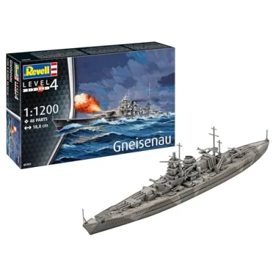 Afbeelding van 1:1200 Revell 05181 Battleship Gneisenau Plastic Modelbouwpakket