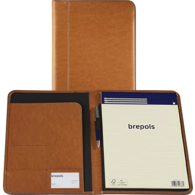 Afbeelding van Brepols schrijfmap Palermo voor ft A4, camel