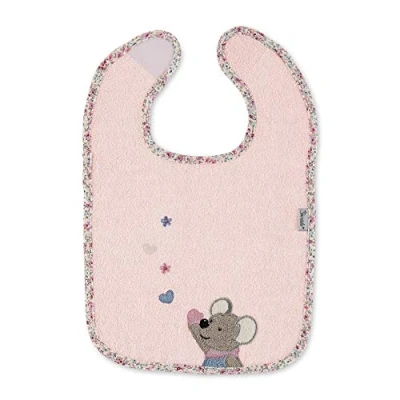 Afbeelding van Sterntaler Bavoir Velcro Souris Mabel 38 x 26 1 cm Rose