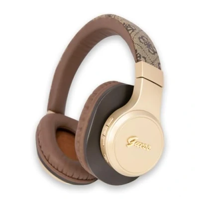Afbeelding van Guess 4G Script Logo Bluetooth Stereo Over Ear Koptelefoon Bruin