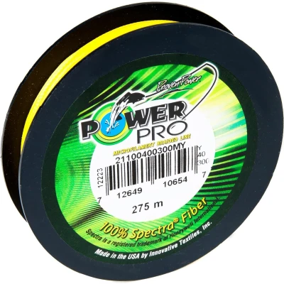 Afbeelding van Shimano Power Pro &#039;Hi Fish Yellow&#039; 0,28mm (275m) Gevlochten lijn
