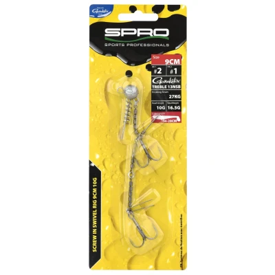 Image de Spro Screw in Swivel Rig 9cm Treble 13NSB (Lure Lenght 14 20cm) Maat : 15g